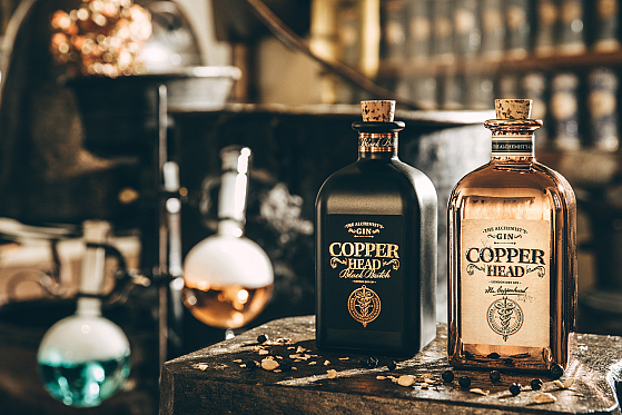 Productfotografie Copperhead Gin