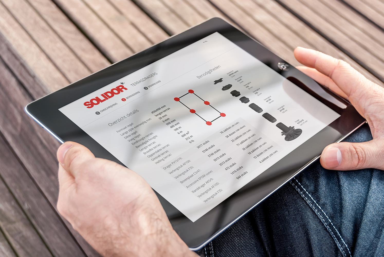 solidor app tablet mockup